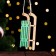 Christmas tree decoration "Salad", green, 10x4.5x2.5 cm, MDF