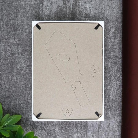 Photo frame plastic L-2 10x15 cm white (plastic screen)-1
