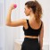 Vinyl dumbbells onlytop, 0.5 kg, pink color