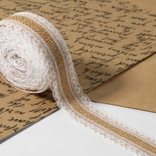 Ribbon from jute 