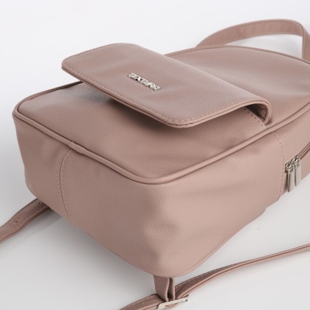 Women's backpack city, Textura, Powder Color-5