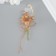 A set of decorative bouquets (12 pcs) "Chrysanthemum" with brilliance, 5x9 cm, beige