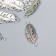 Connector for creativity Metal 2 Ears "Peryshok" silver G176B527 3.5x1.4 cm