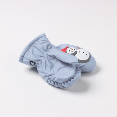 Baby mittens minku, gray color, 18 cm-1