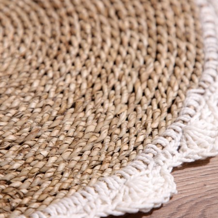 Wicker rug round 35 cm-2
