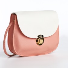 Baby bag on fasting, white/pink color