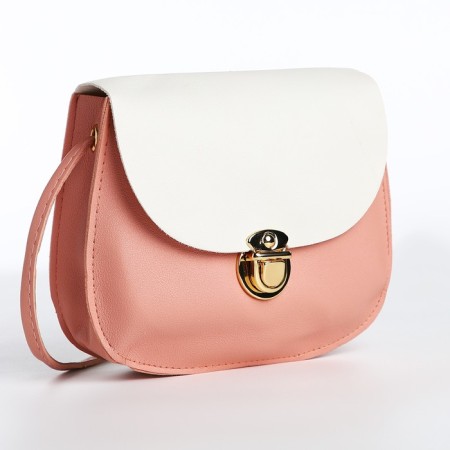 Baby bag on fasting, white/pink color