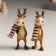 Souvenir Polystone "Losyash in a striped brown scarf" MIX 3x3x9.5 cm