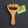 Roller massage, wooden, with a pen, universal, 14.5 × 8 × 3 cm, 3 drums