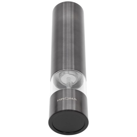 Electric Mill Krona Salz Pfeffer Graphite, Metal, from batteries, gray-1