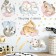 Interior plastic sticker "Sleeping animals" 30x90 cm 2 sheets