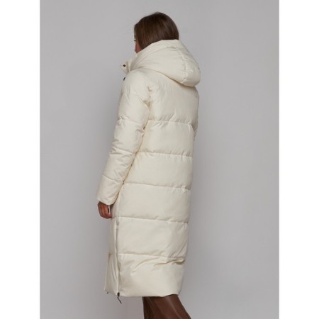 Coat insulated winter female, size 48, color light-beige-16