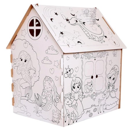 House-painting from cardboard "Lovely Princesses"-4