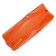 Penal soft, 1 compartment, quadro, 60 x 195 mm, calligrata K-621, artificial leather, varnish with scenes, orange