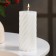 Candle-cylinder "Spiral", 5x10 cm, white, 6 hours