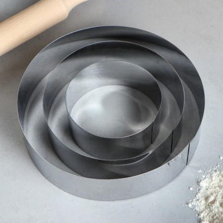 A set of baking forms and calculation "Circle", D-20, H-5 cm, 3 pcs-1