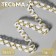 Decorative braid, 10 mm, 10 ± 1 m, white/gold color