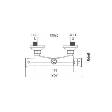 Shower mixer D&K Bayern Potsdam DA2113101, thermostatic, chromium-1