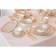 Porcelain Oval Magistro Mediterana, 33.5 × 17cm, beige color