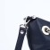 Janelli Cross-Bod with a zipper, external pocket, blue color