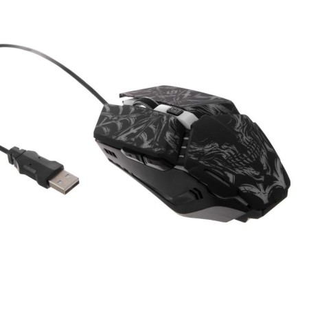 The mouse Defender Prototype GM-670L, Game, Wending, 6 buttons, Higher Gettail, 3200 DPI, USB, Cher
