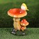 Garden figure - a drinker "Bird on a mushroom" 13x15x20cm ////