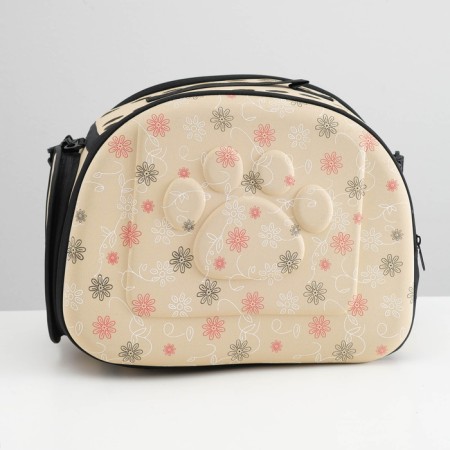 A folding bag-sheer with a separate entrance, EVA material, 43.5 x 28 x 33 cm, beige-1