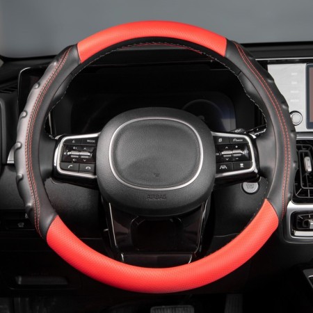 SkyWay Carbon-2 m, black and red eco-leather braid, S01102424-8