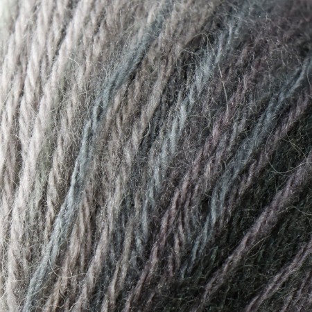 Yarn "Angora Active" 20% wool, 80% acrylic 500m/100g (840 black-gray-mir wave)-2