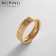 Xuping ring Donna, white color in gold, size 18