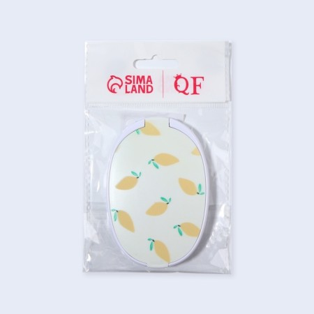 Mirror folding "lemon", with a comb, 6.5 × 9.5 cm-8