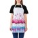 Apron of a kitchen apron with a “flamingos of a watercolor”, adjustable, size OS
