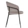 Chair on the metal frame Leo Metal/velor, black/cappuccino 56x52x80 cm