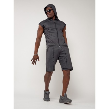Sports suit men's, size 48-50, dark gray color-4