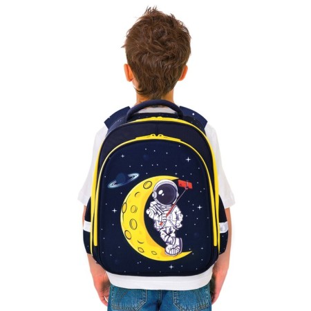 Backpack 2 departments, 36x28x14 cm, Brauberg Kids Standard Spaceman, luminous-10