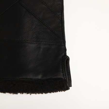 Female gloves, size m, with insulation, black color-2