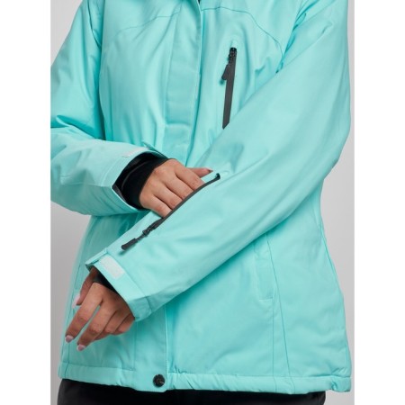 Ski costume female, size 54, turquoise color-7
