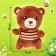 Set 3 B1 "Bear Hrani", cardboard book, puzzle, toy