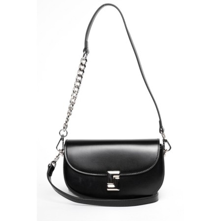 Bag Cross-Body Women's, genuine leather, Ludor black, 22x5x13 cm