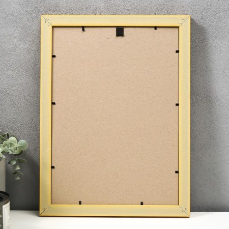 Photo frame plastic 25x35 cm, gold (plastic screen)-2