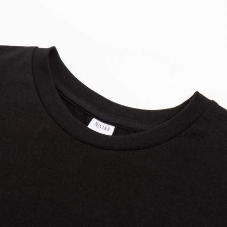 Men's T-shirt Minaku Slim Fit: Black color, rr 52-7