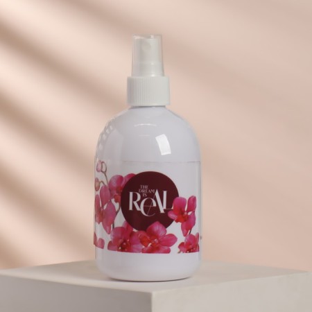 A bottle for storage, with a spray of "Orchid", 300 ml, white color-3