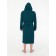 Male dressing gown with a hood, size 52, emerald color