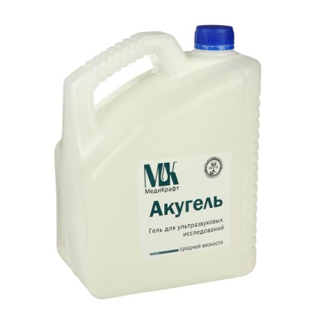 Acugel ultrasound gel of medium viscosity, canister, 5kg