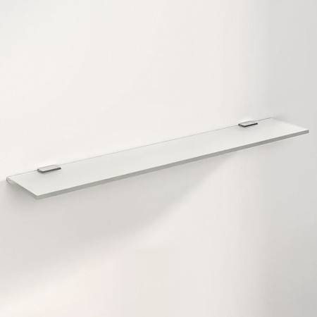 Glass Domino shelf, 12x70 cm, matte