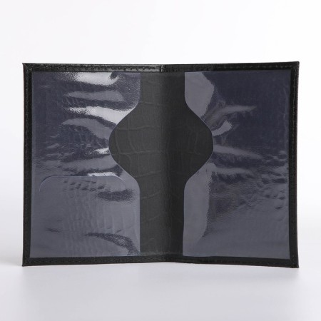 Cover for passport, black color-5