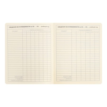 Diary Artificial leather 1-11 grade, 48 sheets, cage, hard cover, Schoolmix. Warning, rounded angles, block 70g/m²-8