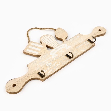 Hooks for the kitchen "Kitchen Rules", beige color, 29.8 x 11 cm-1