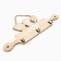 Hooks for the kitchen "Kitchen Rules", beige color, 29.8 x 11 cm