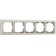 Frame for 5 posts WL03-FRAME-05-VORY, ivory color